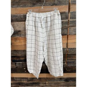 NotPerfectLinen linen oversized boho relaxed fit pants size XS